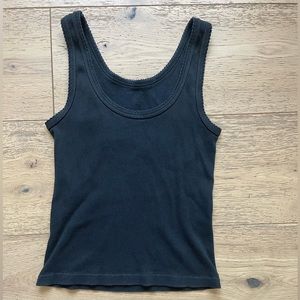 Brandy Melville black ribbed tank